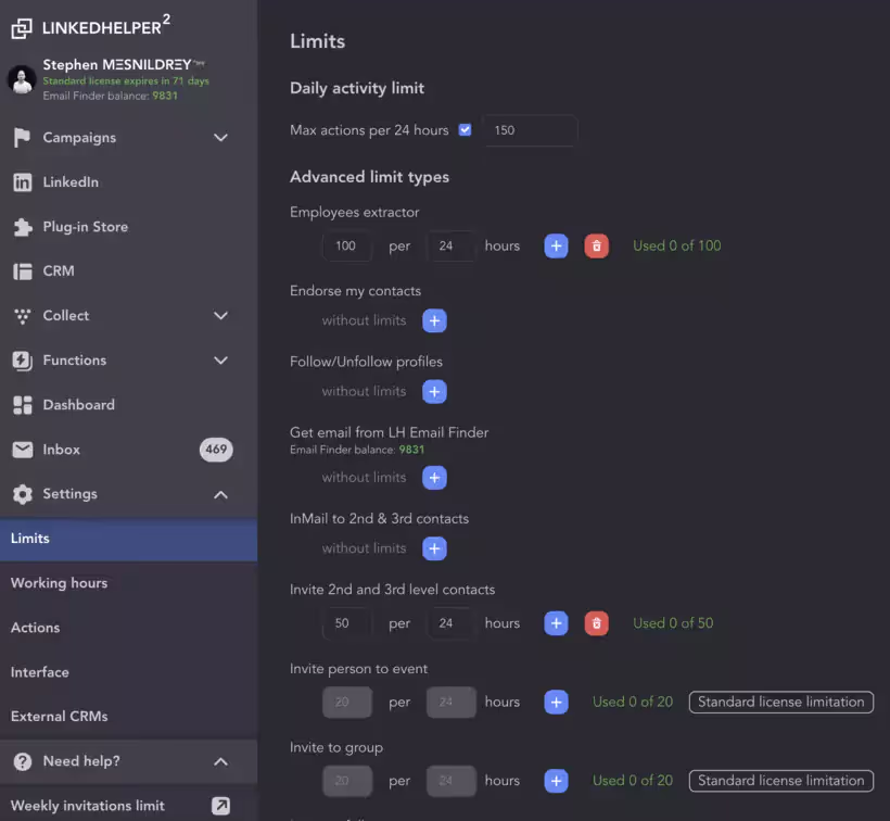 vue sur linkedin helper 2
