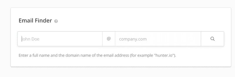 Recherche d'Emails sur Hunter.io