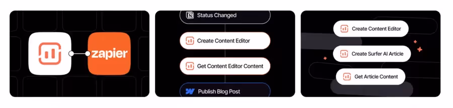 intégration Zapier avec Surfer SEO API
