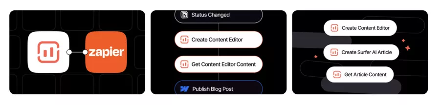 intégration Zapier avec Surfer SEO API