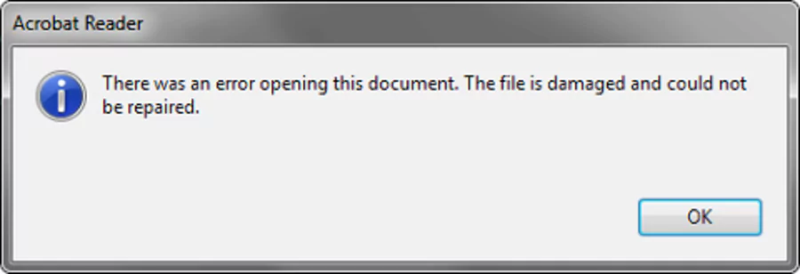  PDF avec erreur mise en page, texte : « Attention au formatage ! ».