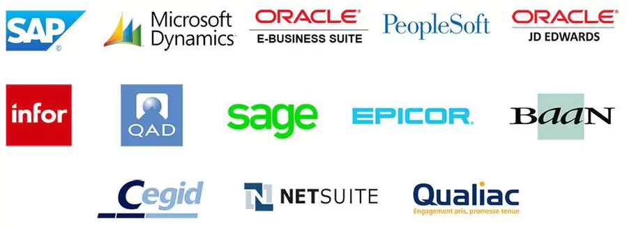 logos des meilleurs ERP