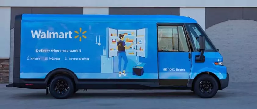 logo sur une camionnette de wallmart