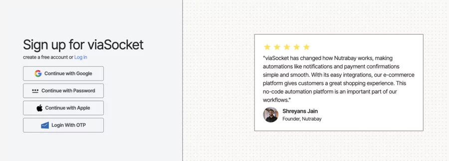 users account creation