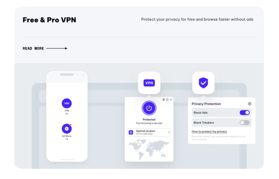VPN du navitaeur Opera