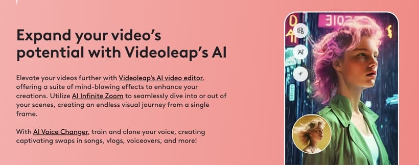 Gestion audio avancée de videoleap