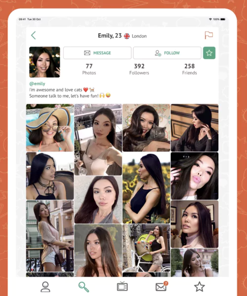 profil utilisateur sur OmeTV