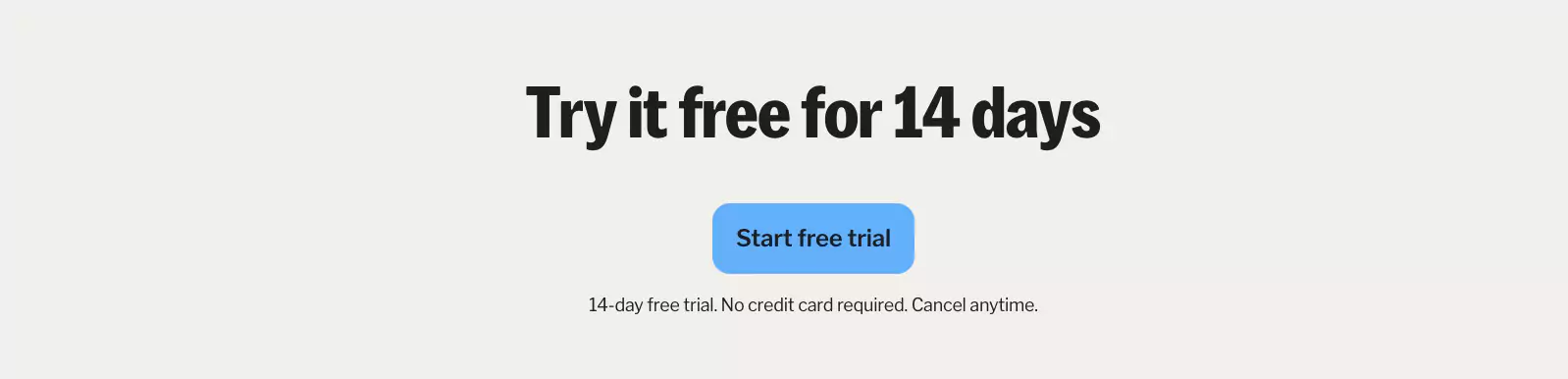 essai gratuit pendant 14 jours