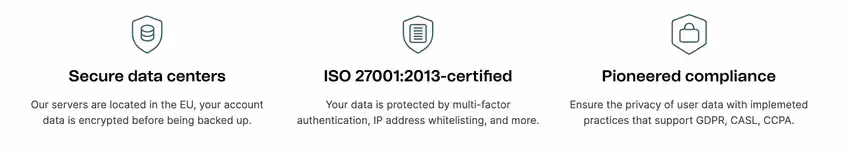 certifications de sécurité de Brevo