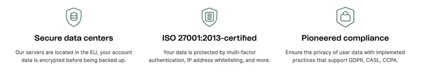 certifications de sécurité de Brevo