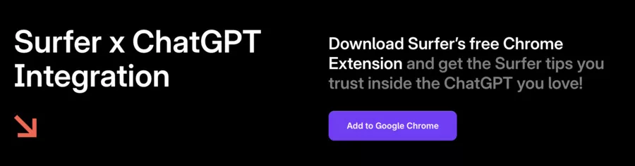 intégration de surfer SEO avec ChatGPT