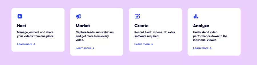 hébergement, édition, création et analyses des vidéos avec Wistia