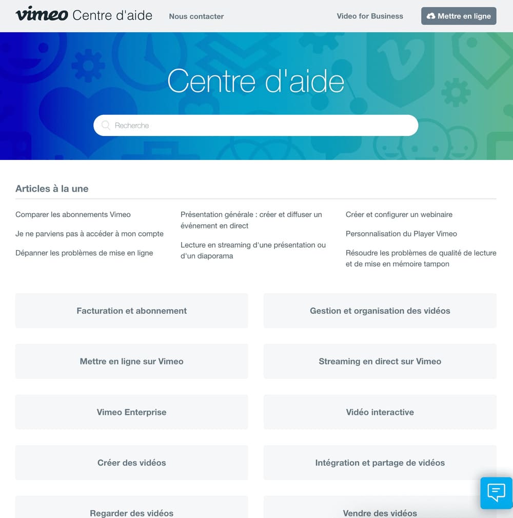 centre aide vimeo