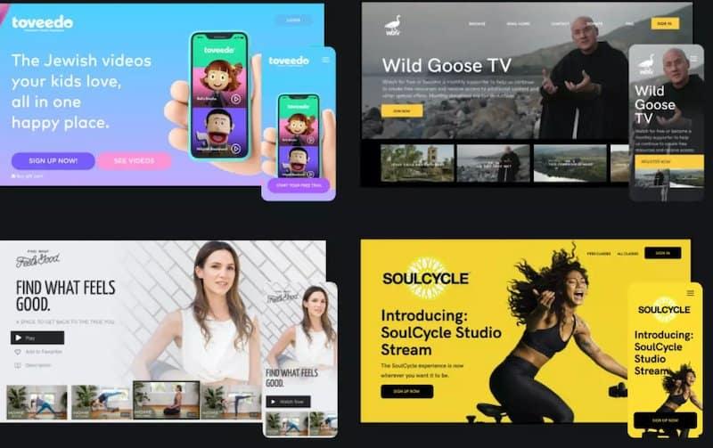 creators marketing tools : Landing page templates 