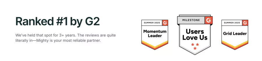 classement G2 de la plate forme Mighty Networks