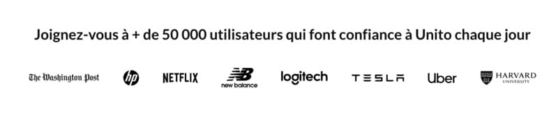 user et Clients de Unito