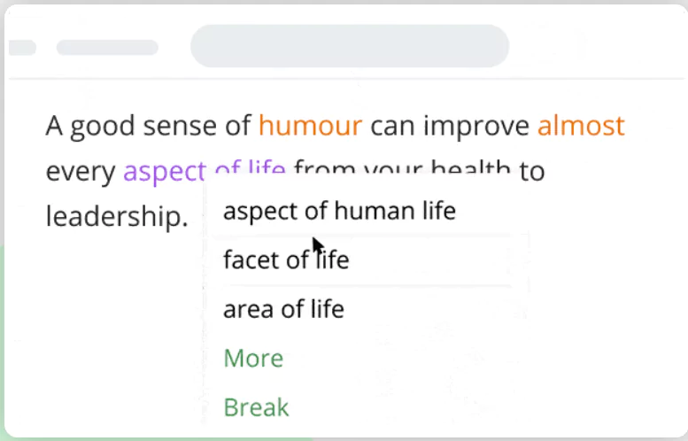 mode de reformulation de Quillbot