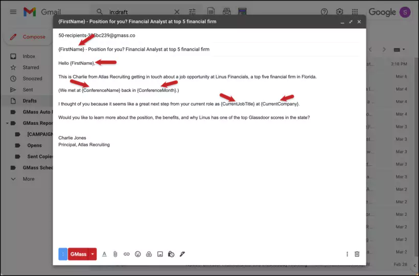 Gmass is very easy to use and fast