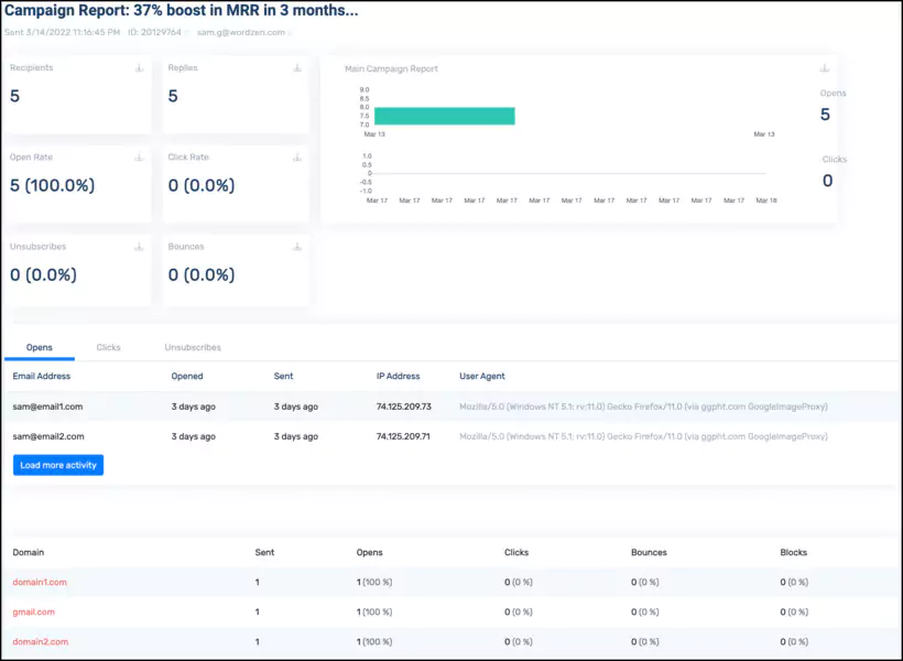 configuration des suivis automatique sur Gmass