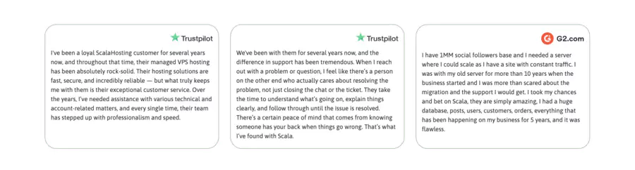 avis clients  sur scalahosting