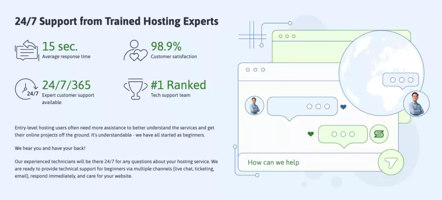 Support client et service de scalahosting