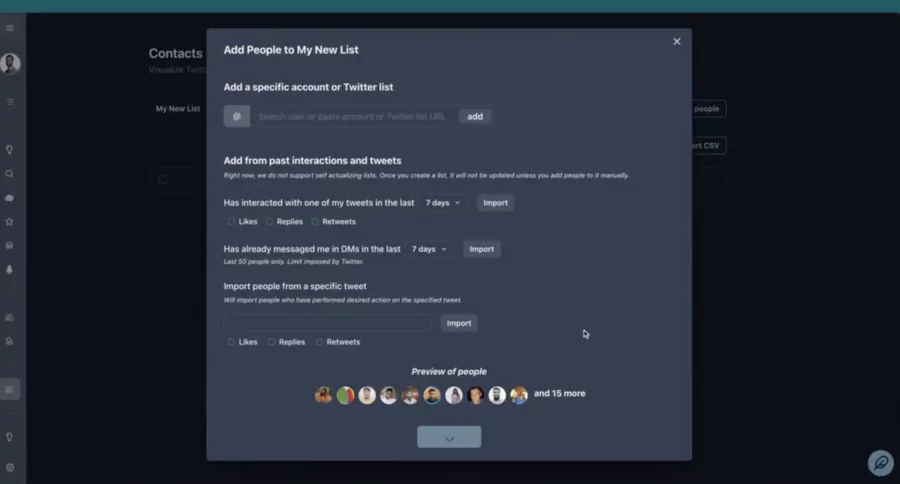 CRM sur Twitter avec Tweet Hunter