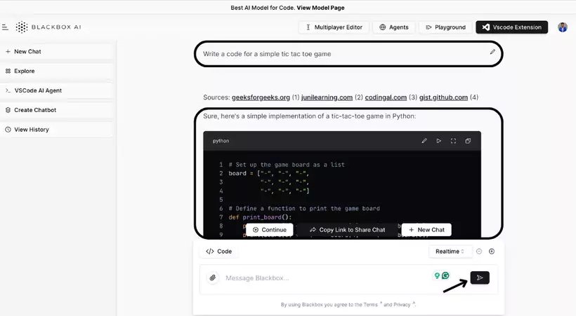 interface de blackbox