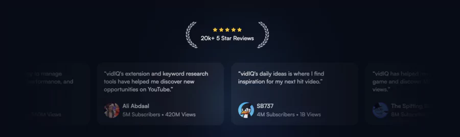 vidiq is used by many creators