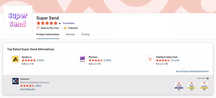 clients de cette application super send