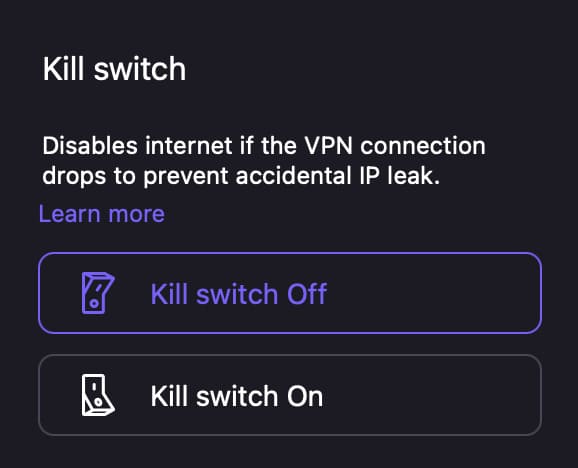 Kill Switch on Proton VPN