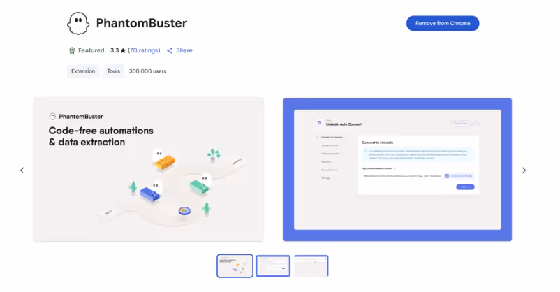 Extension Chrome PhantomBuster 