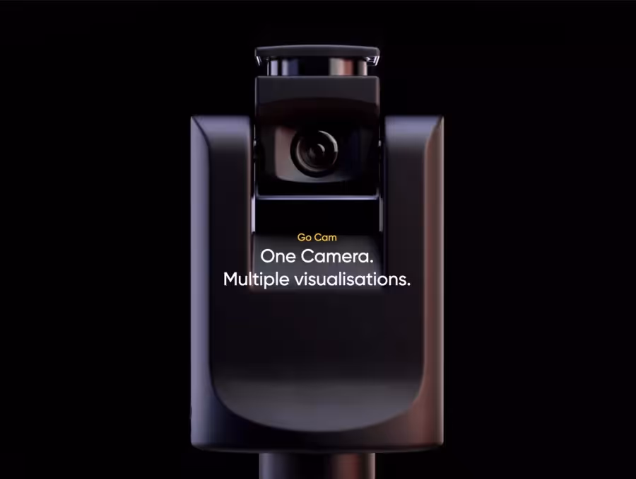 vue sur la caméra giraffe 360 