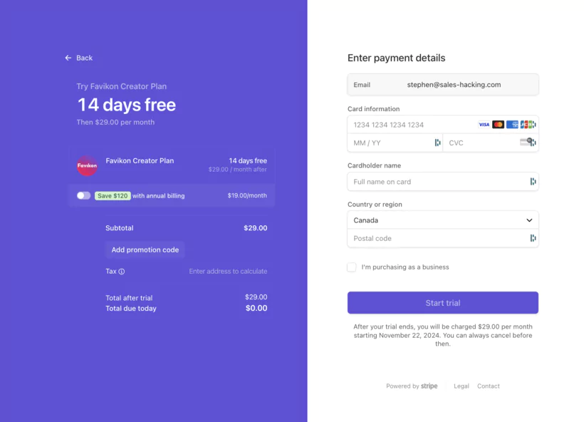 essaie du plan créateur de favikon