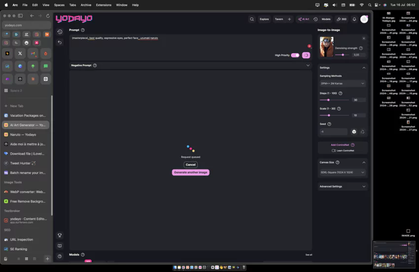different Yodayo styles available