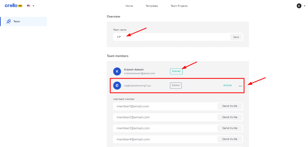 meilleurs logiciels Crello Collaboration Feature