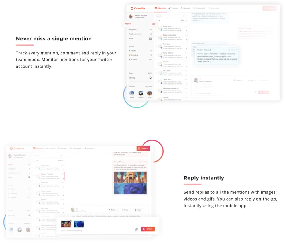 Avis Crowdfire - suivi des mentions