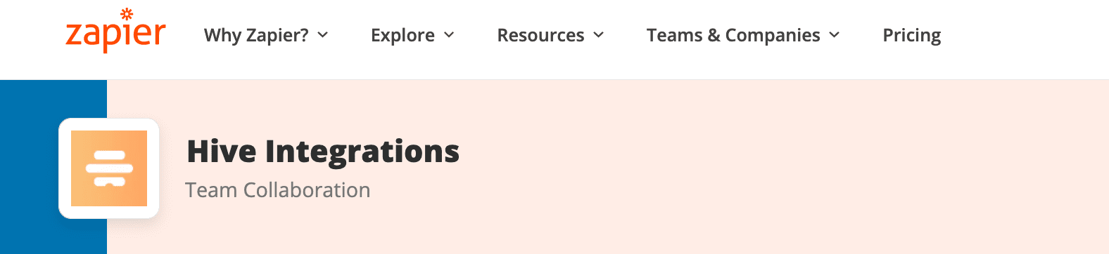 Hive intégrations zapier