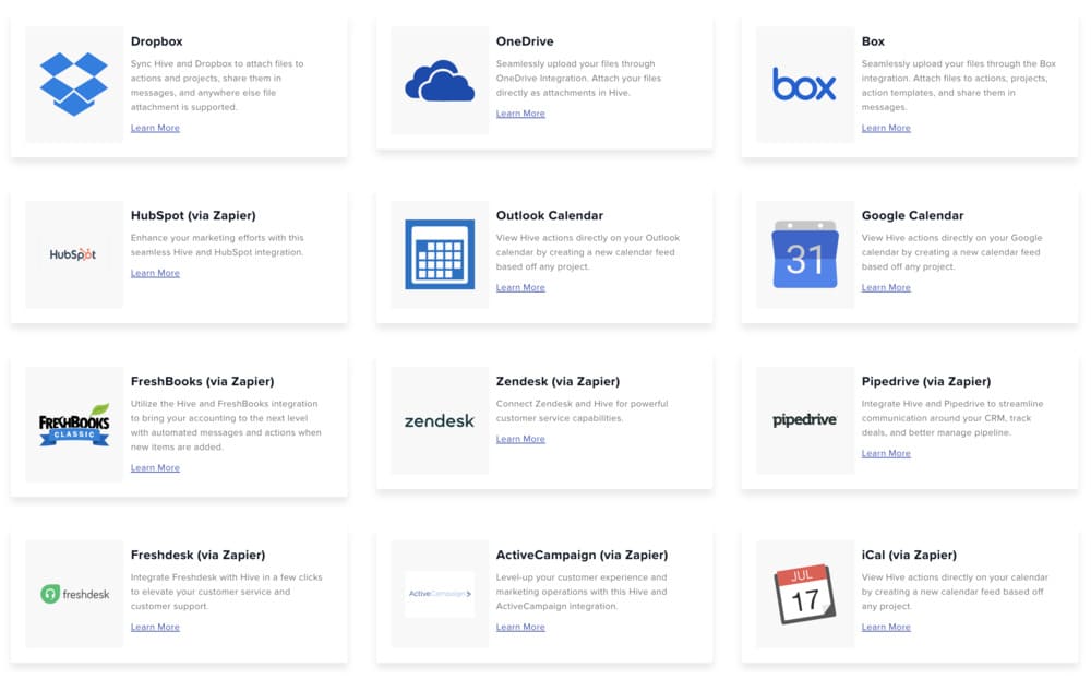 Hive intégrations 2