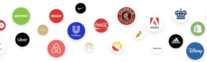 sites web Clients (greenpeace, uber, groupon, airbnb, visma, etc)