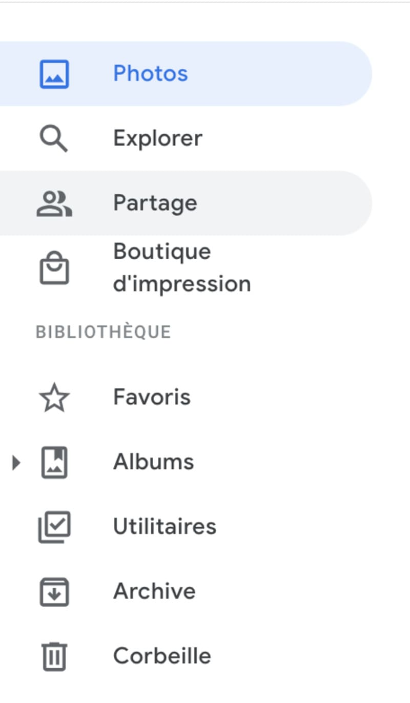 applications du compte photo