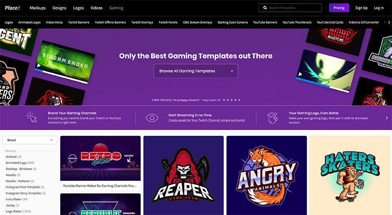 Modèles gaming - Placeit