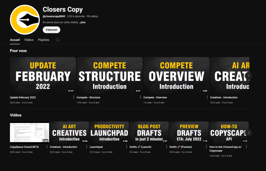 writing tool for marketing copy for social media posts