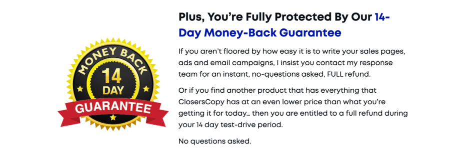 expérience utilisateur de ClosersCopy