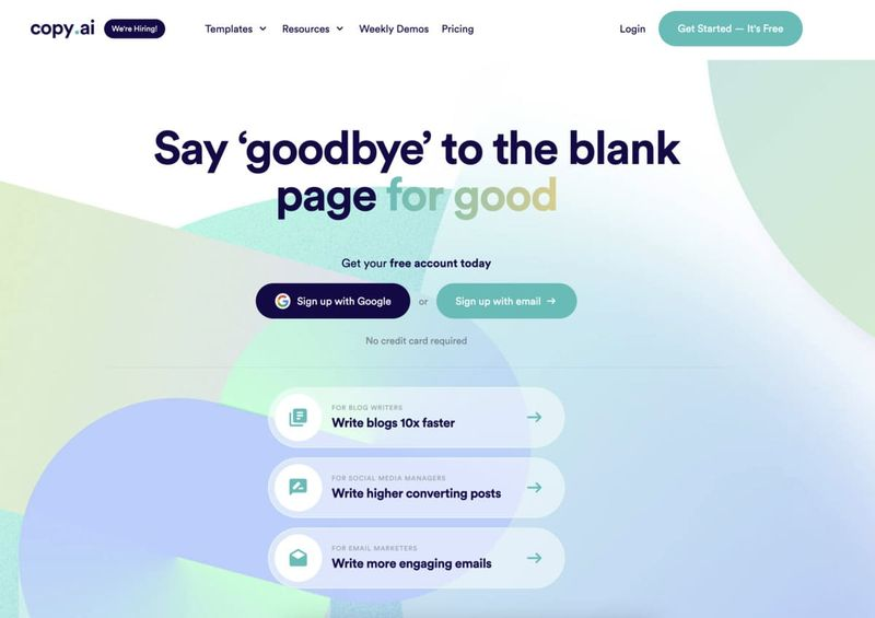 Copy AI - ai tools for social media, ads and blog content (blog posts)