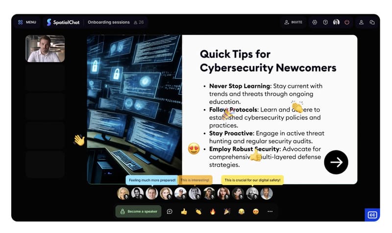 SpatialChat presentation video meetings