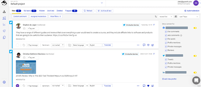 Sign in from top platforms
