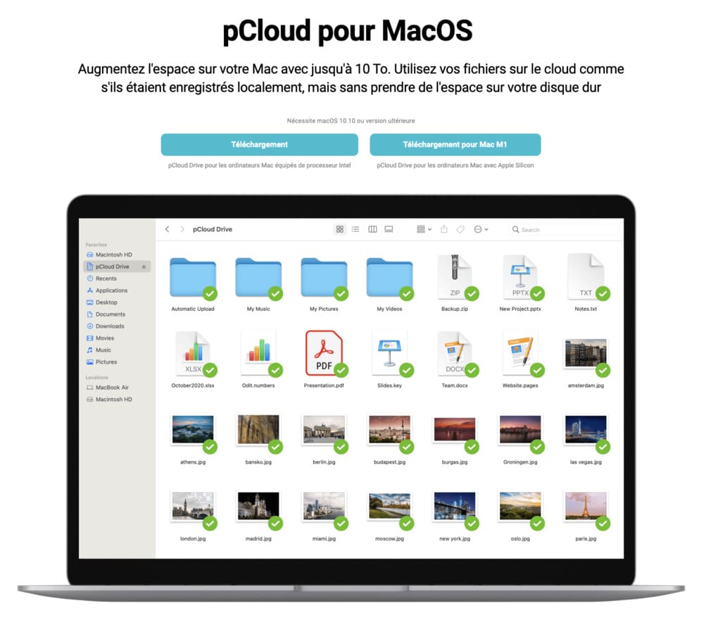avis pcloud mac