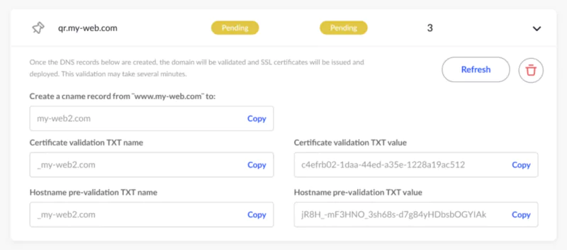 Fonctionnalité de Marque Blanche de Qrfy