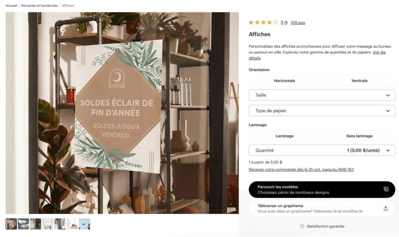 Avis VIstaPrint - Commande et Achat sur le site