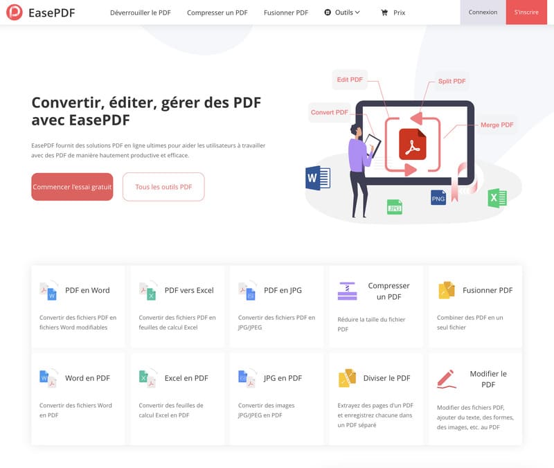 Tools to Split pdf - separation of files into pages